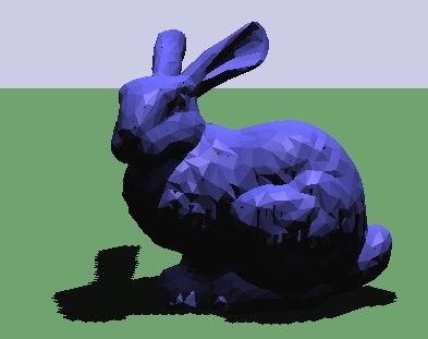 bunny.objを読み込んで設定した例